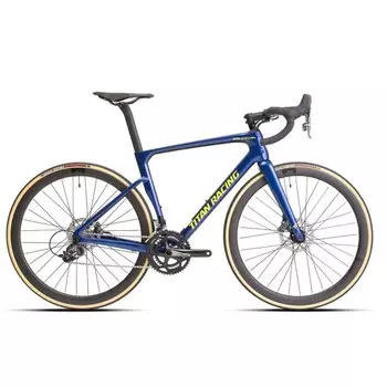 Шоссейный велосипед Titan Racing Valerian Carbon Pro, 28", 2023? 2263191120700 (Рама: S(50cm); Цвет: темно-синий/золотой)