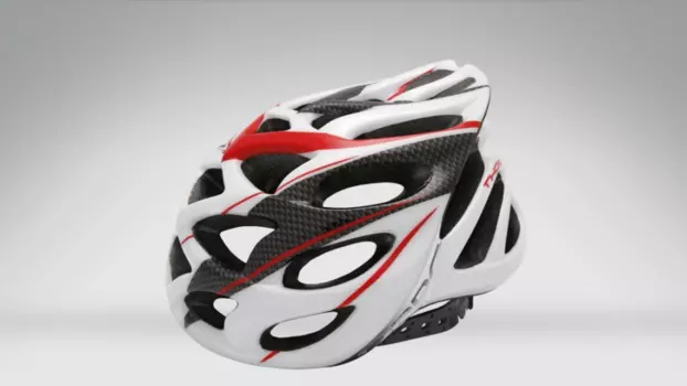 Шлем велосипедный Orbea THOR, бело-красный, AHTE
