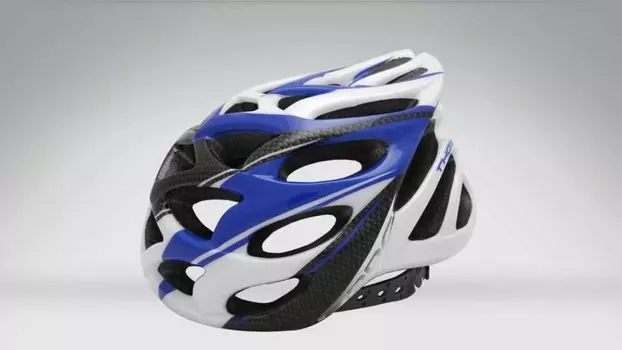 Шлем велосипедный Orbea THOR, бело-синий, AHTE
