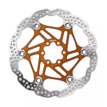 Ротор велосипедный "HOPE" FLOATING DISC, 180MM, 6 болтов, оранжевый. HBSP3301806FC