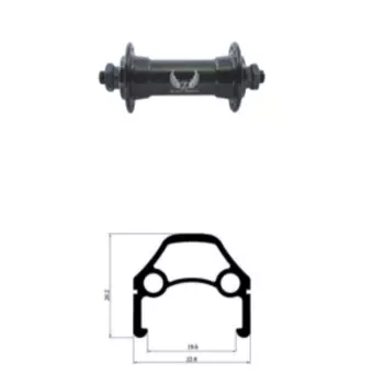 Колесо велосипедное TRIX 24", переднее, D2-24-black-13430