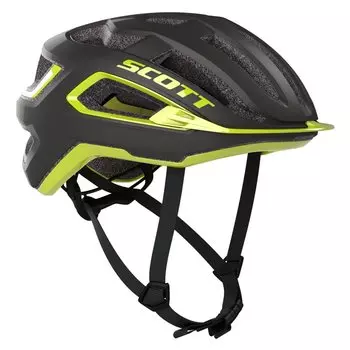 Шлем велосипедный SCOTT, Arx Plus (CE) dark grey/radium yellow (Размер: M)