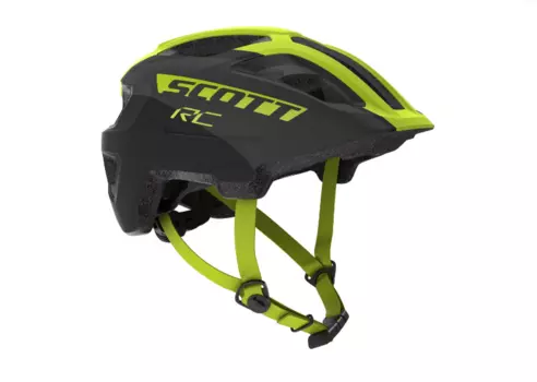 Шлем велосипедный SCOTT Spunto Junior black/yellow RC onesize, 50-56 см, 2019, 270112-4330