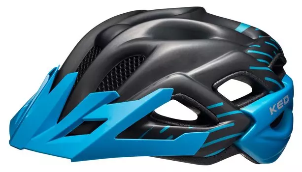 Шлем велосипедный KED Status Junior, детский/подростковый, Black Blue Matt, 2020 (Размер: S (49-54 см))