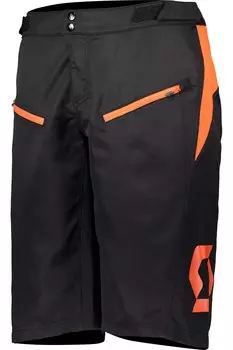 Шорты SCOTT Trail Vertic с памперсом black/exotic orange 2019