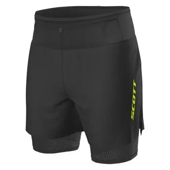 Шорты велосипедные SCOTT Hybrid RC Run black/yellow, 2019, 270163-1040