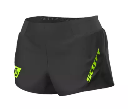 Шорты велосипедные женские SCOTT Split RC Run black/yellow, 2019, 270177-1040
