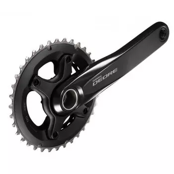 Система шатунов велосипедная Shimano Deore M6000-2, Hollowtech II, 10 скоростей, 175 мм, 38/28T, EFCM6000EX88X