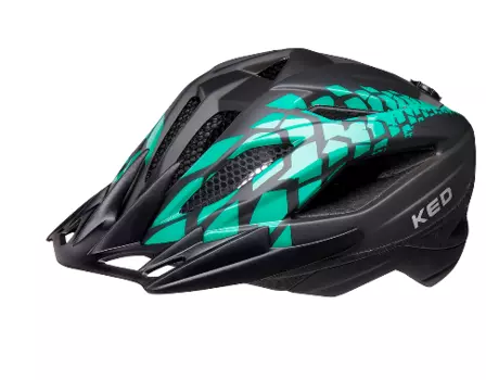 Шлем велосипедный KED Street Junior Pro, детский, Black Green Matt, 2021 (Размер: M (53-58 см))