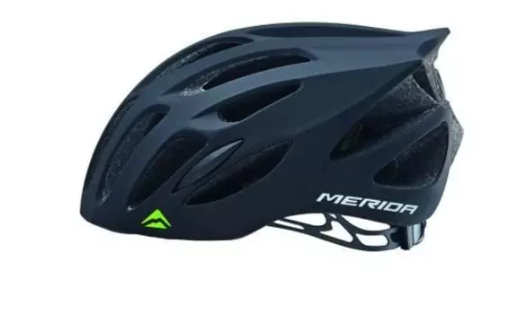 Велошлем Merida Agile, 53-58cm, 16 отверстий, черно-зеленый, 2277006689
