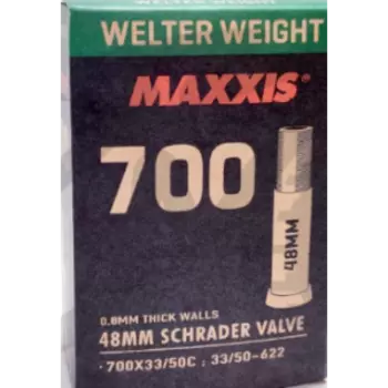 Камера велосипедная MAXXIS WELTER WEIGHT, 700СX33/50C, 0.8 мм, LSV48 (B-C), EIB00137200