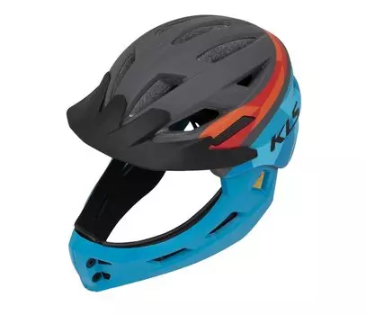 Шлем велосипедный KLS SPROUT fullface, детский, синий/красный, FKE21059 (Размер: S (52-56 cm))