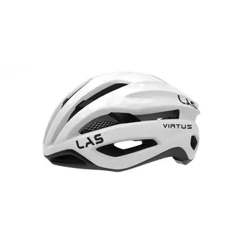 Шлем велосипедный LAS Virtus Carbon, белый с черным, 2021 (Размер: L/XL )