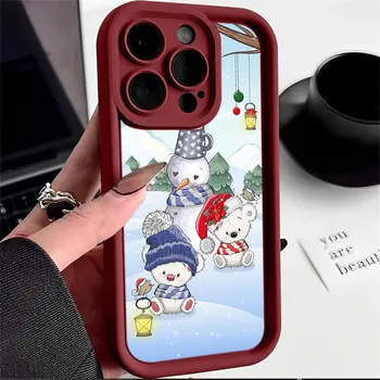 Мягкий чехол Sky Eye Ladder для Xiaomi 14T Redmi 12c 13c 14c Note 11 12 13 Pro Все модели Xiaomi Redmi Чехлы для телефонов NY35 Новый год Рождество Санта-Клаус Xiaomi 11 Lite 5G NE