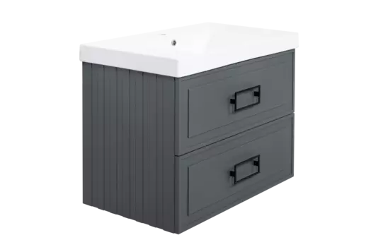 Тумба под раковину La Fenice Cubo Grigio TWIN FNC-01-CUB-G-80-2 80 см серо-зеленый