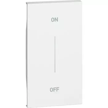 Bticino Living Now - накладка MH ON-OFF 2 бел. KW01MH2AG