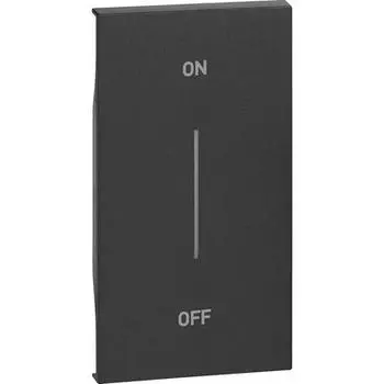 Bticino Living Now - накладка MH ON-OFF 2 черн. KG01MH2AG