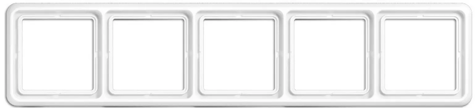 CD585WW Рамка CD 500 Белый 5-постовая Jung