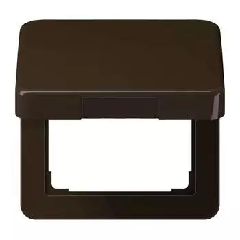 CD590BFKLBR CD ударопр. Коричневый Откидная крышка для розеток и изделий 50х50 Jung