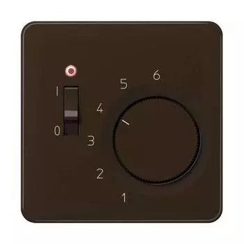 CDTR231PLBR CD 500/CD plus Коричневый Накладка термостата комнатного с выкл.(мех TR231U,TR241U) Jung
