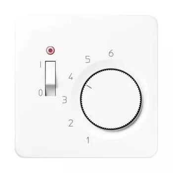 CDTR231PLWW CD 500/CD plus Белый Накладка термостата комнатного с выкл.(мех TR231U,TR241U) Jung