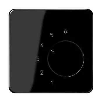 CDTR236PLSW CD 500/CD plus Черный Накладка термостата комнатного(мех TR236U,TR246U) Jung