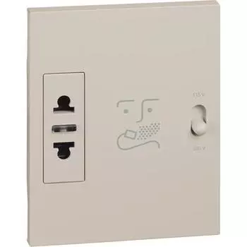 Bticino Living Now - розетка для бритвы 230V беж. KM4177