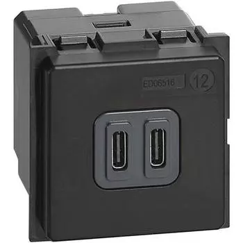Bticino Living Now - зарядка USB тип C 3A 2 K4286C2