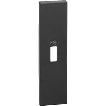 Bticino Living Now - накладка разъема USB 1 модуль черн. KG10P