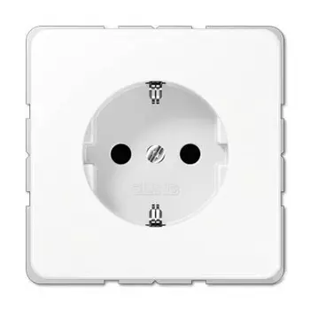 CD1520WW Розетка с заземлением Jung 16А/250В белая