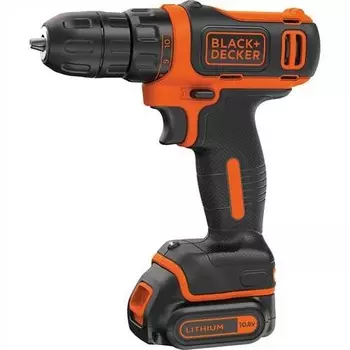 Дрель-шуруповерт Black &amp; Decker BDCDD12-XK аккум. патрон:быстрозажимной