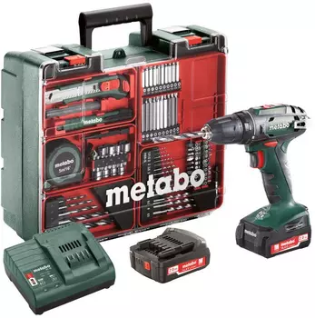 Дрель-шуруповерт Metabo BS 14.4 SET аккум. патрон:быстрозажимной (кейс в комплекте)
