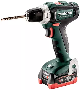 Дрель-шуруповерт Metabo PowerMaxx BS 12 аккум. патрон:быстрозажимной (кейс в комплекте)