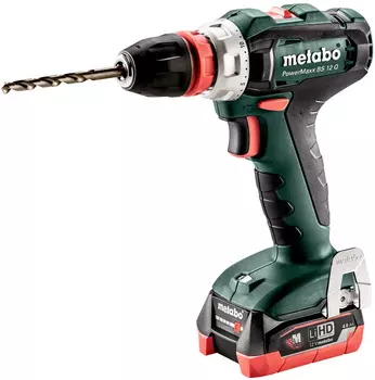 Дрель-шуруповерт Metabo PowerMaxx BS 12 Q аккум. патрон:быстрозажимной (кейс в комплекте)