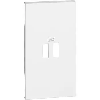 Bticino Living Now - накладка зарядки USB 2 бел. KW12C