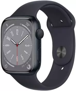 Часы Apple Watch Series 8 GPS 41mm Midnight Aluminium Case with Midnight Sport Band