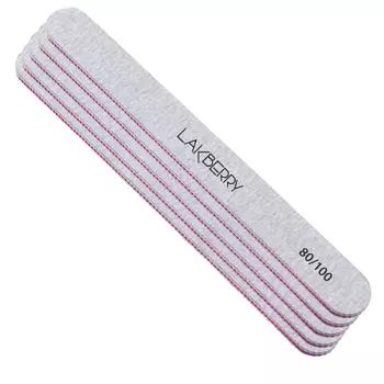 GET THE REASON LAKBERRY Пилка для ногтей узкая прямая 80/100