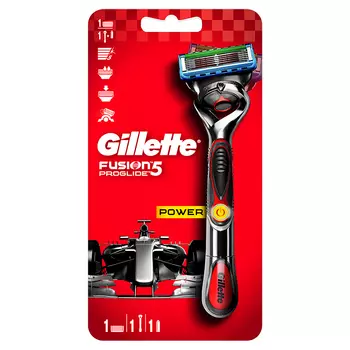 GILLETTE Бритва с 1 сменной кассетой (с элементом питания) Fusion ProGlide Power