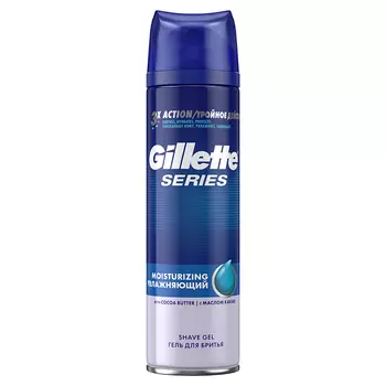 GILLETTE Гель для бритья увлажняющий с маслом какао Moisturizing