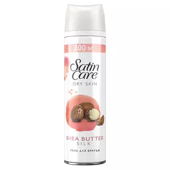 GILLETTE Гель для бритья с маслом ши Satin Care