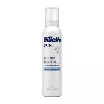 GILLETTE Пена для бритья для чувствительной кожи с экстрактом алоэ Защита Кожи Skinguard Sensitive
