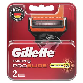 GILLETTE Сменные кассеты для бритья Fusion ProGlide Power