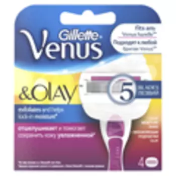 GILLETTE Сменные кассеты для бритья Venus&amp;Olay Sugarberry