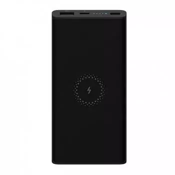 Внешний аккумулятор с поддержкой беспроводной зарядки Xiaomi Mi Power Bank 10000mAh Черный