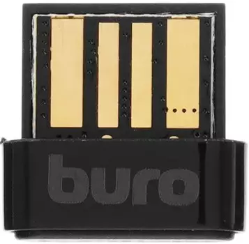 Адаптер Bluetooth Buro BU-BT531-NANO BT5.3+EDR class 1.5 20м черный (1872075)