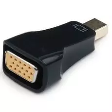 Адаптер Cablexpert A-mDPM-VGAF-01 miniDisplayPort - VGA, 20M/15F, черный, пакет