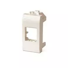 Адаптер DKC 76607B для информационных разъемов Keystone, белый, 1 модуль, "Brava"