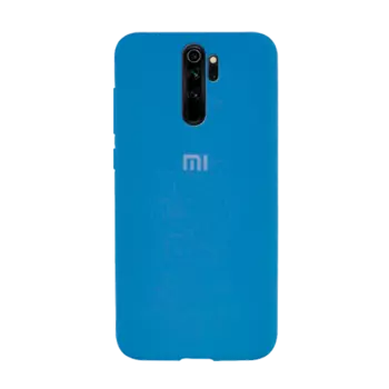 Накладка Silicone Case для Xiaomi Redmi Note 8 Pro (Светло-синий)