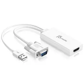 Адаптер j5create JDA214 VGA to HDMI Video Audio