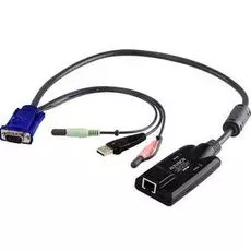 Адаптер KVM Altusen KA7176-AX SVGA+KBD+Mouse USB 2.0+Audio, 150 метр., для подкл. комп. к перекл. KN2124v/KN2140v/KN4124v/KN4140v, макс.разреш. 1600х1